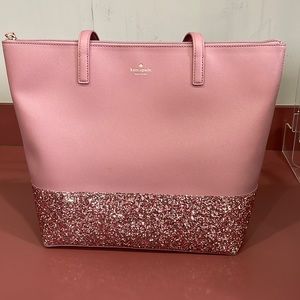 Kate Spade Greta Court Penny Glitter large tote